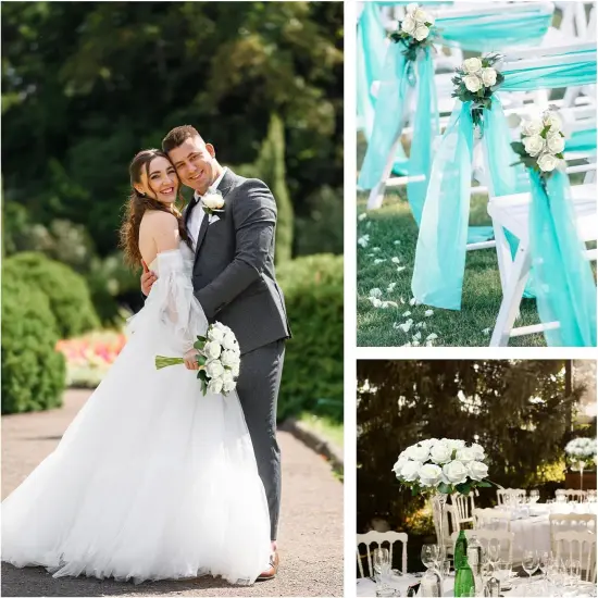 Fake Velvet Silk White Roses with Long Stems Realistic Bouquet for Wedding Centerpieces {3}