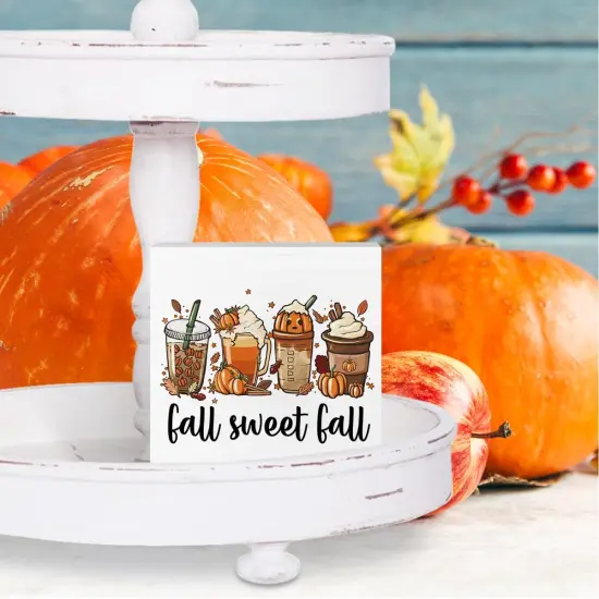 Wooden Box Sign Fall Decor {4}