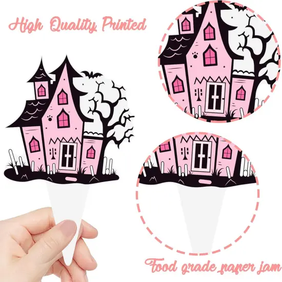 48Pcs Helloween Cupcake Toppers {3}