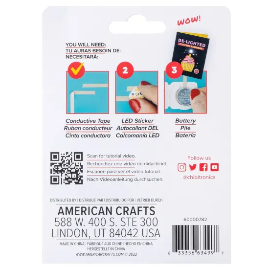 We R Chibitronics Conductive Fabric Tape-12.2 Meters {3}