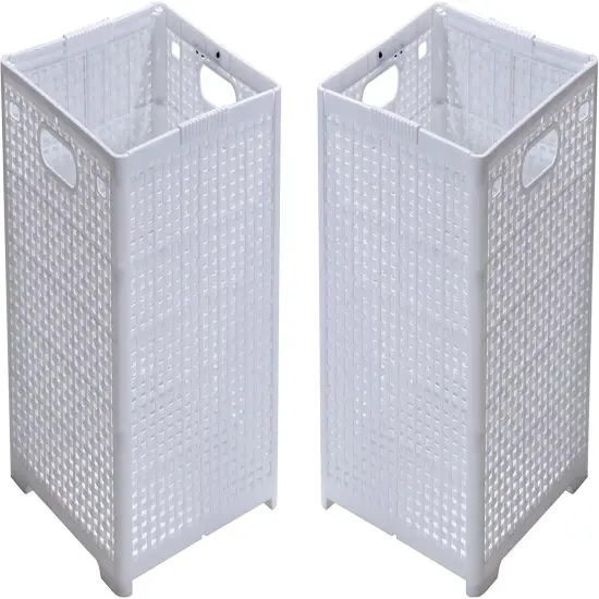 Collapsible Plastic Laundry Baskets,Foldable Laundry Hamper,Pack of 2 {1}