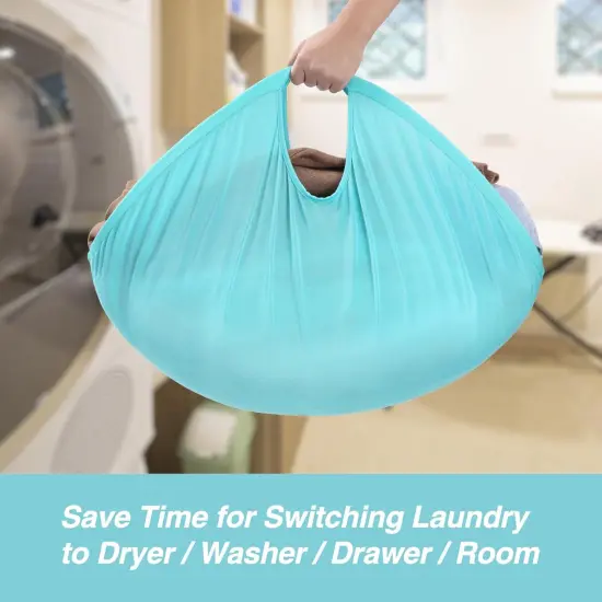 27" Pop Up Laundry Hamper, Collapsible Laundry Basket for Dirty Clothes Dryer & Washer Removal, Foldable Pop Up Clothes Hamper with Durable Handles {2}