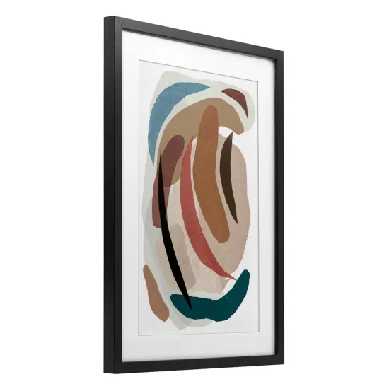Stupell Industries Paper Collage Earth Tones Framed Print Under Glass, design by Nikki Galapon {3}