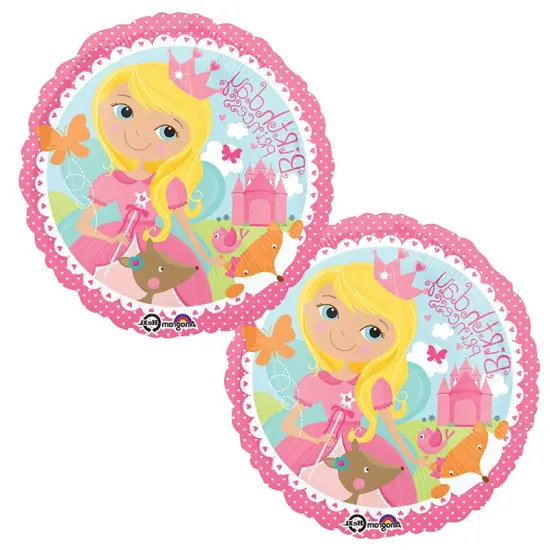 18" Woodland Princess Happy Birthday Balloon Forest Fairy Birthday Decor {2}