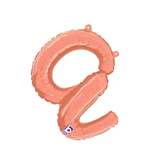 Betallic&reg; 14 inch Script Letter A Rose Gold Air Fill Only {5}