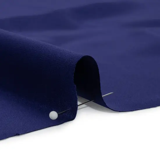 1 Yard Estate Blue Silk 4 Ply Crepe Fabric Premium Collection , 44 Inches Width {2}
