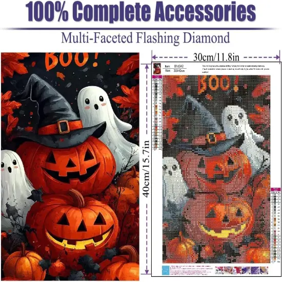 Halloween Diamond Painting Kit - 12x16inch {4}