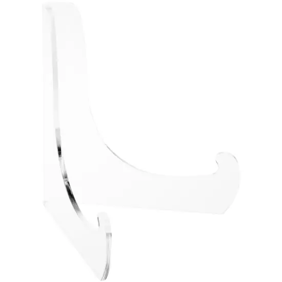 Plymor Clear Acrylic 60-Degree Angle Easel With Deep Support Ledges, 9" H x 9" W x 7.25" D {1}
