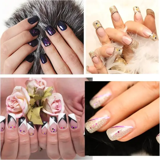 Black Orange Purple Mixed Holographic Chunky Glitter {6}