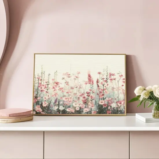 Diamond Art Pink Flower 16x20inch {2}