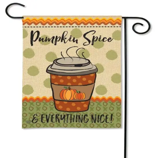 Pumpkin Spice Garden Flag Everything Nice {1}