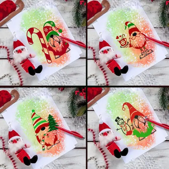 Christmas Gnomes Silkscreen Stencils {5}