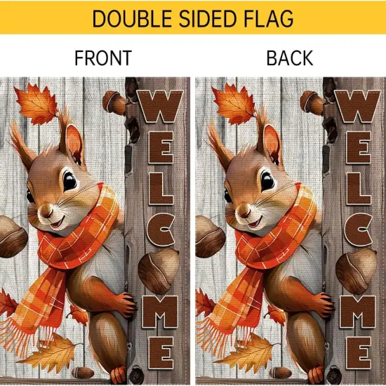 Welcome Fall Garden Flag 12x18inch {4}