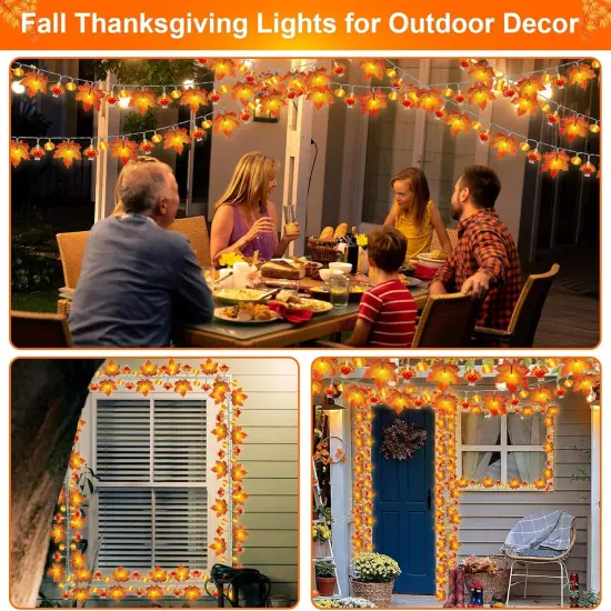 Solar Thanksgiving Decorations Fall Garland {3}