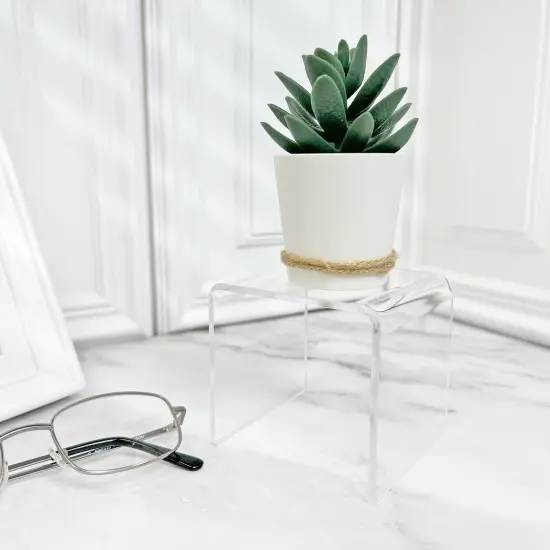 Plymor Clear Acrylic Square Display Riser, 3" H x 3" W x 3" D (1/8" thick) {3}