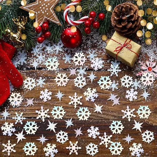 100Pcs Snowflake Confetti - Snowflake {4}