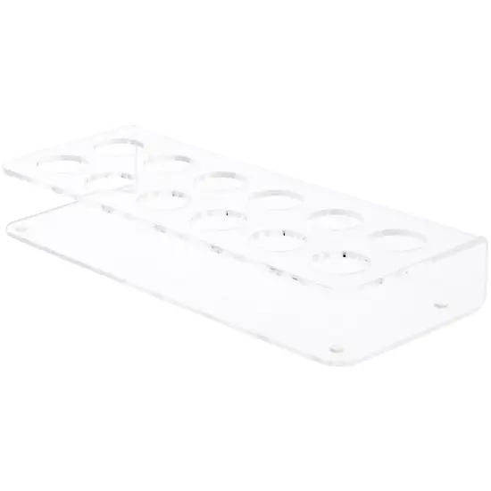 Plymor Clear Acrylic Display for 12 Round Lipstick Tubes, 1.5" H x 9.5" W x 4" D {1}