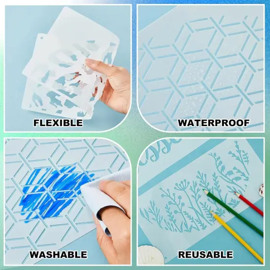 20 Pcs Welcome Stencils for Painting on Wood 11.81 x 5.91'' (Classic) {2}