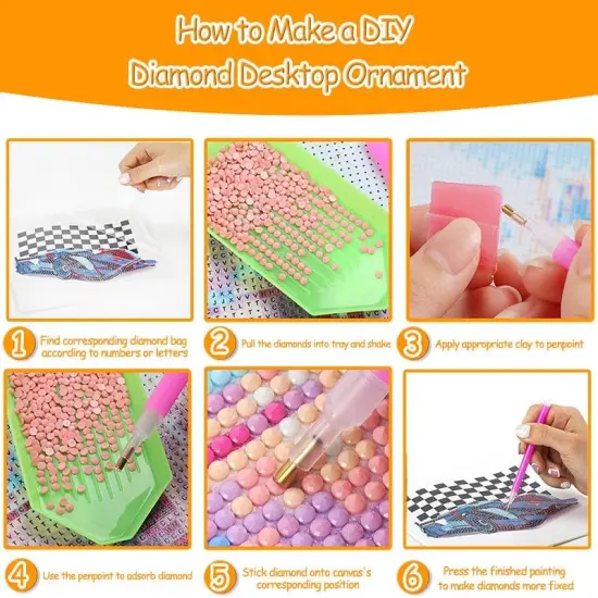 Cute Gnome with Flower Diamond Painting Desktop Ornament Kit {5}