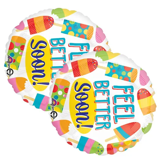 Anagram&reg; Feel Better Soon Popsicle Balloon 18 Inch {5}