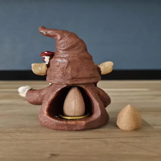Gnome Incense Holder for Sticks Incense Cone Burner Ornaments Cute gift for all {2}