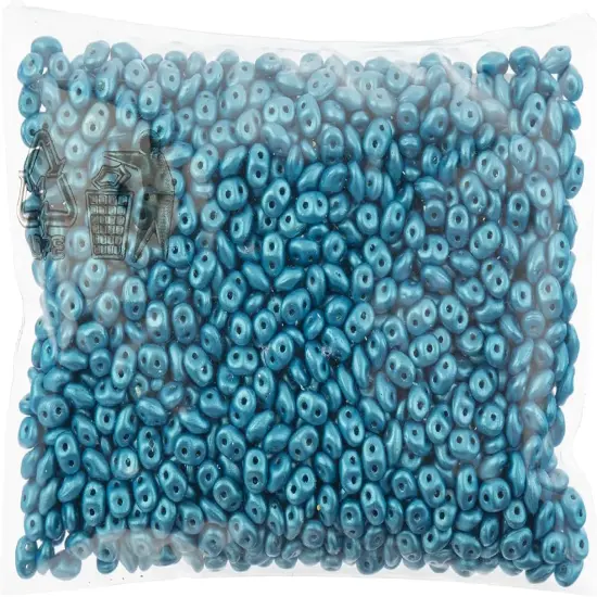 Matubo 2-Hole Czech Glass Crystal Alucolour Superduo Beads, 100g Sky Blue {2}