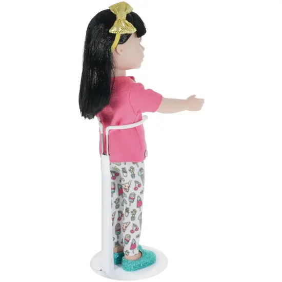 Bard's 793W White Adjustable Doll Stand, fits 12 to 18 inch Dolls, waist width adjusts from 1.875 to 2.5 inches {5}