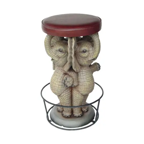 Elephant Barstool Over Sized Statue {1}