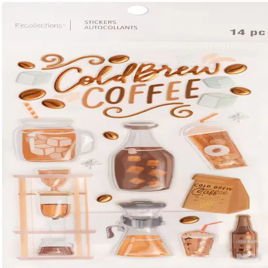 Recollections Cold Brew Coffee Dimensional Stickers {1}