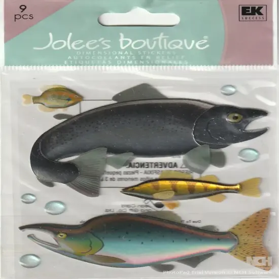 Jolee's Boutique Fish Dimensional Epoxy Stickers {1}