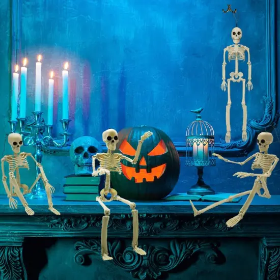 6PCS Skeleton Halloween Decorations {4}