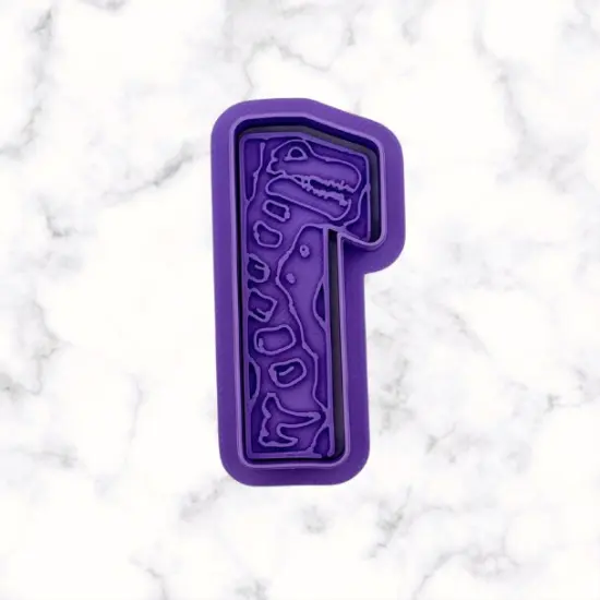 Dinosaur Number 1 Cookie Cutter and Stamp {3}