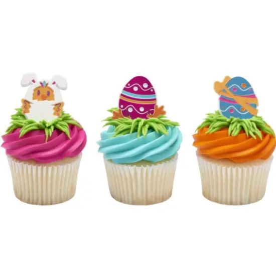 Easter Egg-Cited for Easter Cupcake Rings 12 ct {1}