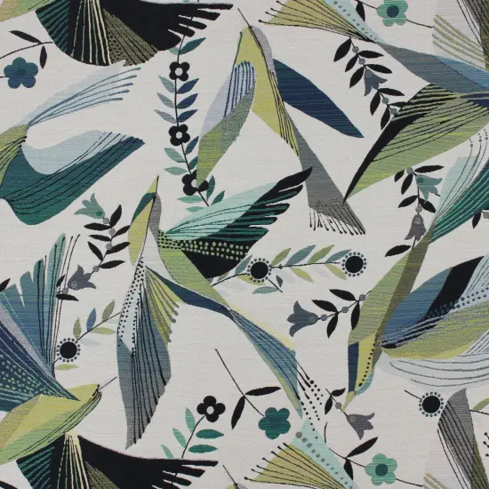 Richloom HUMMINGBIRD PEACOCK - Home D&eacute;cor Fabric Peacock {3}