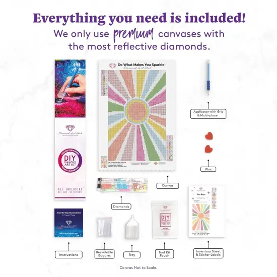 Sun Rays Landscape Canvas Diamond Painting Kit {4}