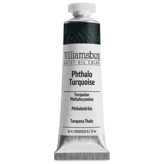 Williamsburg Handmade Oil Paint - Phthalo Turquoise, 37 ml tube {2}