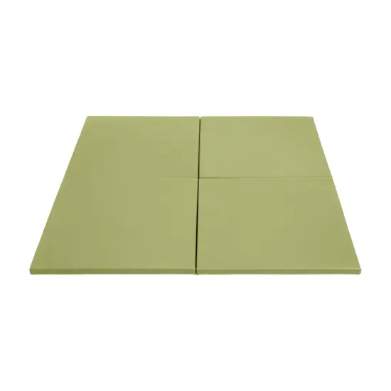 Play Patch Activity Mat Squares, Modular Playmat, 4-Pack Fern Green {1}