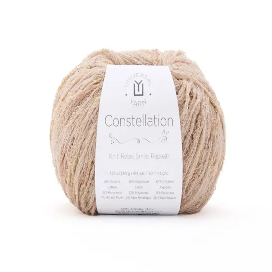 Constellation Chainette Cotton Blend/Metallic DK Yarn - 6 Colors 102 - leo {1}