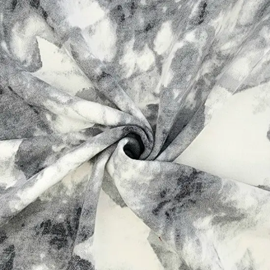 1 Yard French Terry Gray Knit Fabric Soft Stretch Rayon 58/60 Inches Wide {1}