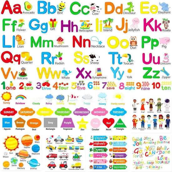 Alphabet Wall Decals for Kids Room {1}