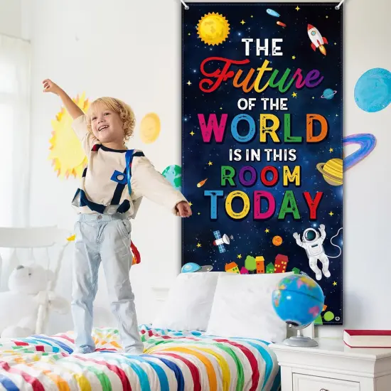Space Classroom Door Cover Decor {4}