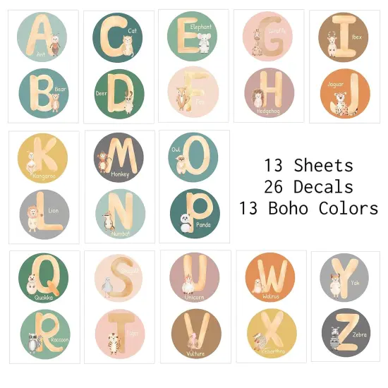 Alphabet Wall Decals for Classroom {2}