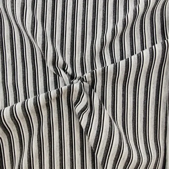 Stripe Lurex Knit 1 Yard Grey, Heather & Silver Fabric Elegant Shimmer Knit for Apparel {1}