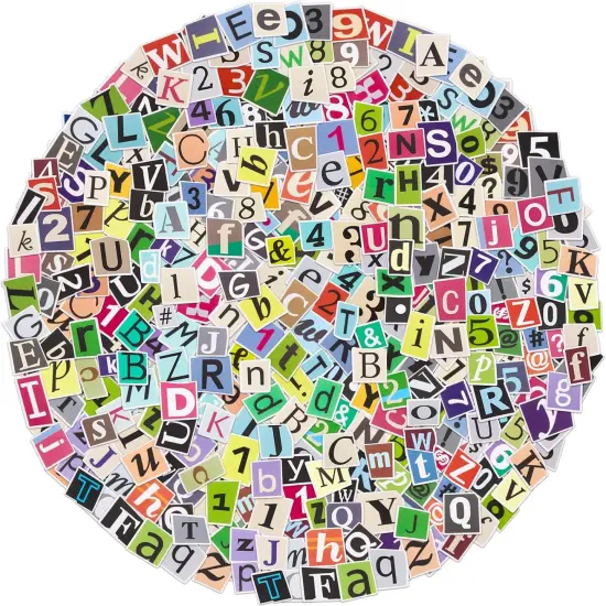 400Pcs Alphabet Letter Stickers {1}
