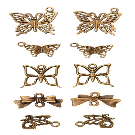 Studio Light Consumables Metal Charms 10/Pkg-Nr. 02 Butterfly {3}