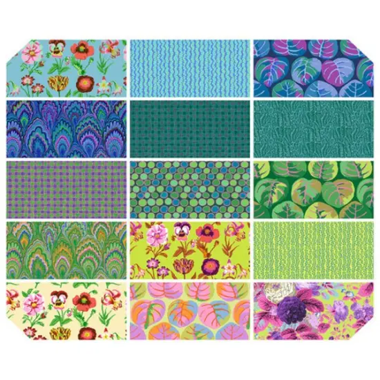 Kaffe Fassett 6" Strip Roll (Dessert Roll) in 2025 Cool by Kaffe Fassett Collective for Free Spirit (FB4DSGP.COOLFEB25) {2}
