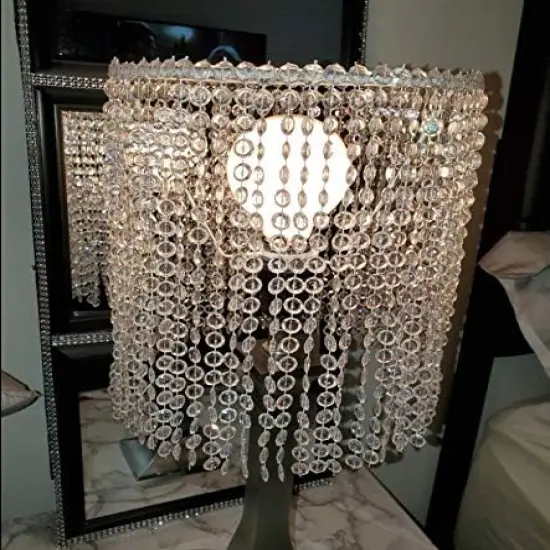 33 Feet Clear AB Crystal Beads Chain Trim by The Roll for DIY,Wedding,Party Decoration(Colorful) {3}