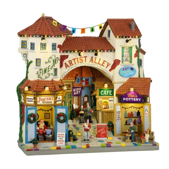 Lemax Artist Alley - Lighted Facade {1}