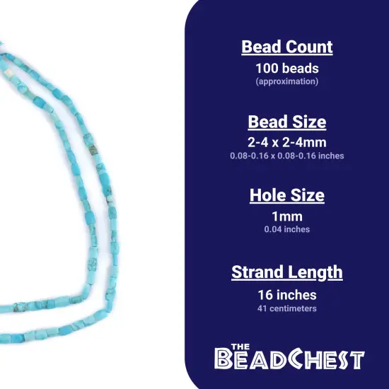 The Bead Chest Faceted Turquoise Stone Beads 4x3mm Afghanistan Blue Gemstone 16 Inch Strand {5}