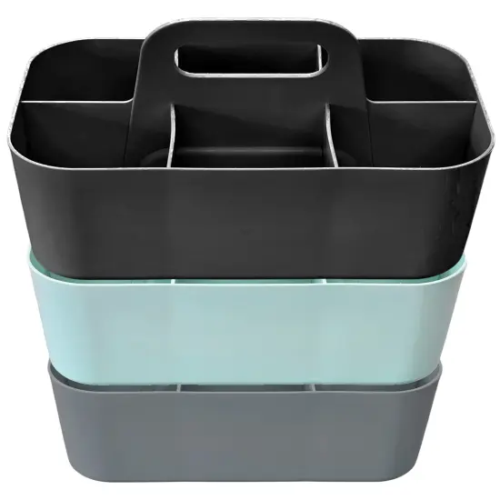 Enjoy Organizer | 3 Small Stackable Portable Simple 6-Compartment Art Marker Caddy - Made In USA {1}